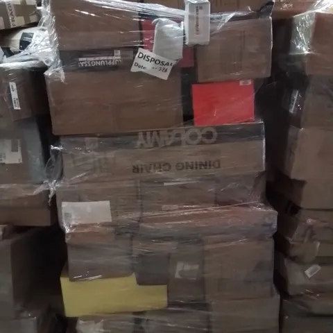 PALLET OF ASSORTED HOUSEHOLD GOODS AND PRODUCTS TO INCLUDE;BAR STOOLS,WATERPROOF SPEAKER,NIGHTLIGHT