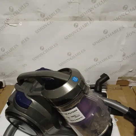 RUSSELL HOBBS TITAN 2 PET CYLINDER VACUUM IN GREY AND PURPLE