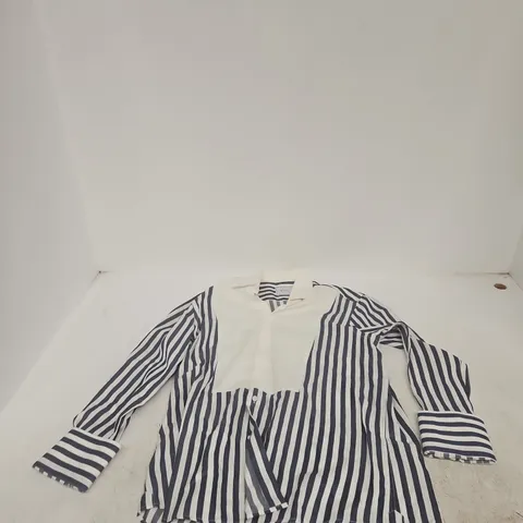 WNU STRIPED SHIRT β NAVY & WHITE, WOMEN'S UK 12 (US 8, EU 40)