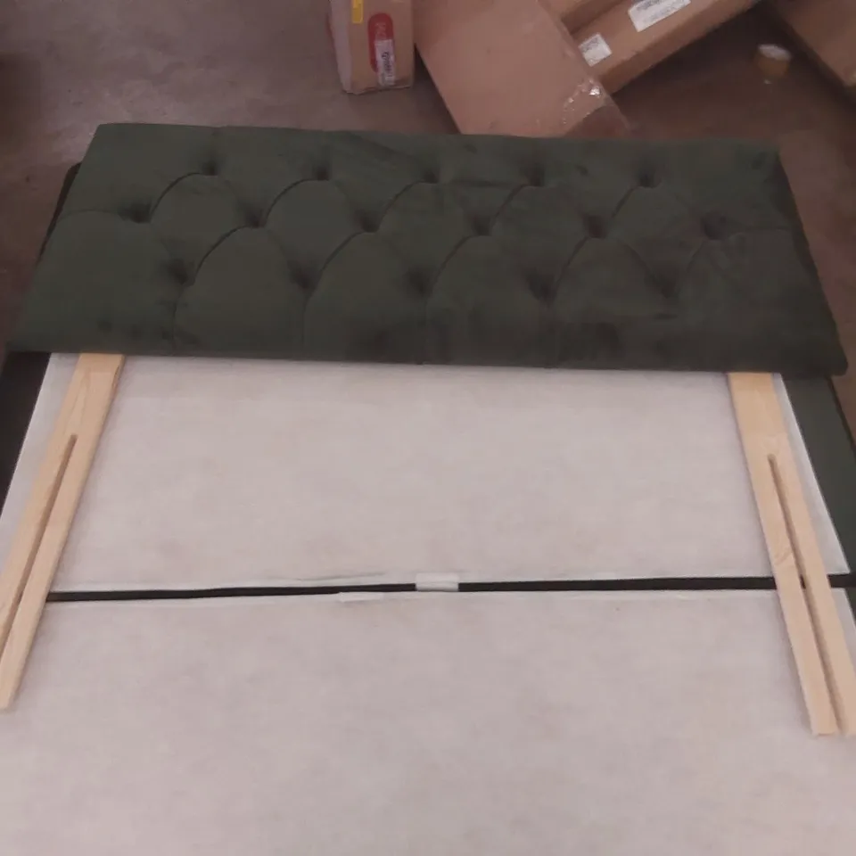 NADYAH DIVAN BED SET SIZE: DOUBLE (4'6) COLOUR: PINE GREEN STORAGE TYPE:2 DRAWERS