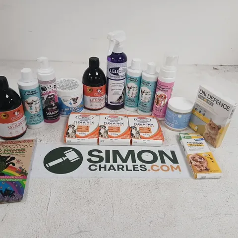 PET CARE ASSORTMENT BUNDLE – FLEA AND TICK TREATMENTS, SHAMPOOS, DENTAL CARE & SUPPLEMENTS (AS PICTURED)