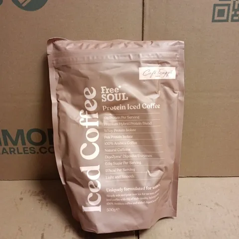 FREE SOUL ICED COFFEE PROTEIN ICED COFFEE CAFE FRAPPE FLAVOUR 500G