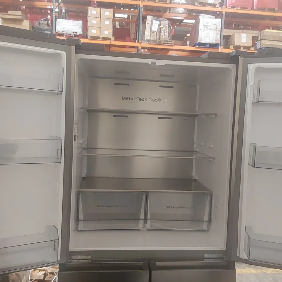 HISENSE PUREFLAT RQ5P470SAID WIFI CONNECTED TOTAL NO FROST MULTI-DOOR AMERICAN FRIDGE FREEZER - STAINLESS STEEL - D RATED