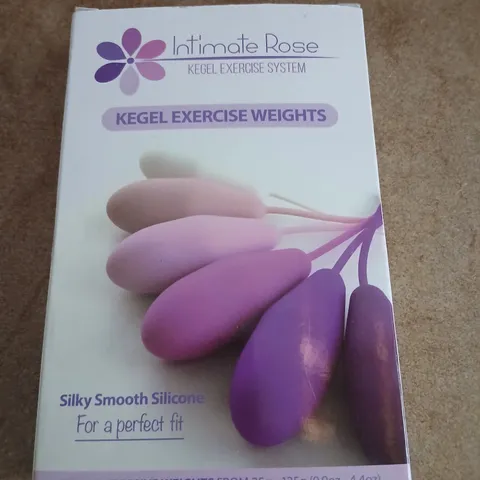 INTIMATE ROSE KEGEL EXERCISE WEIGHTS ā SIX PROGRESSIVE WEIGHTS 25Gā125G (SILKY SILICONE)