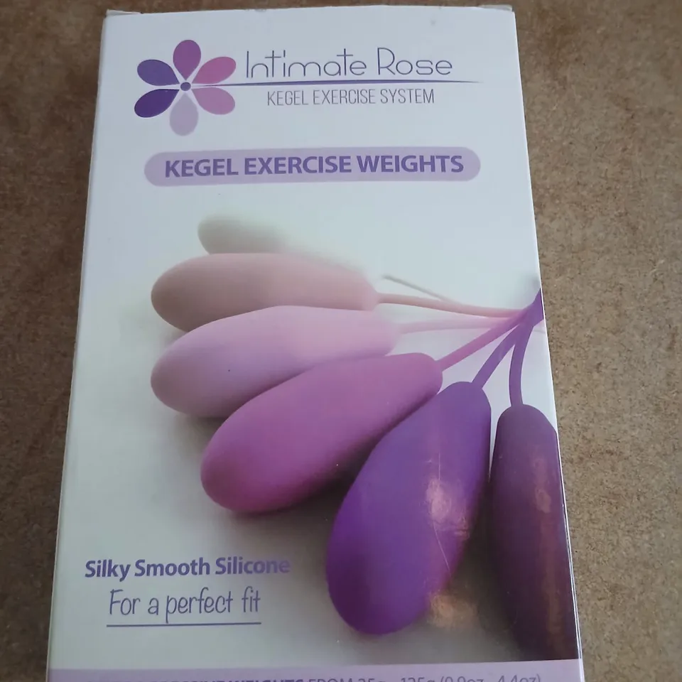 INTIMATE ROSE KEGEL EXERCISE WEIGHTS – SIX PROGRESSIVE WEIGHTS 25G–125G (SILKY SILICONE)
