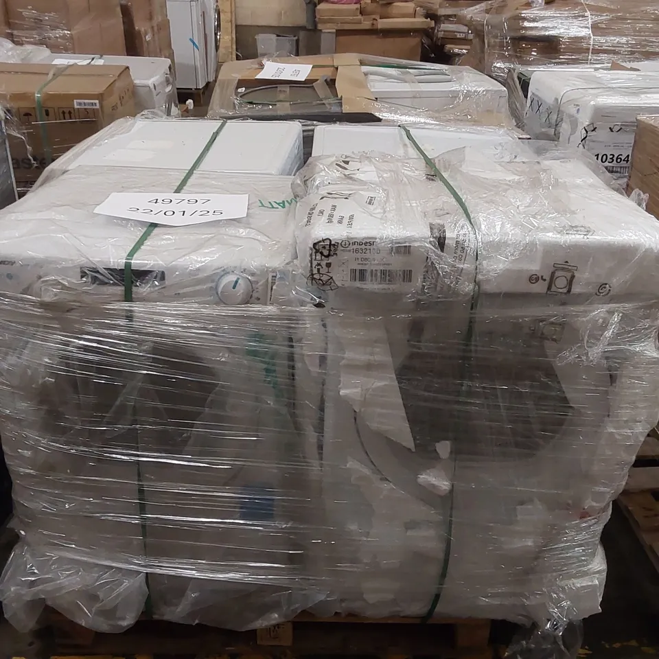 PALLET OF APPROXIMATELY 4 UNPROCESSED RAW RETURN WHITE GOODS TO INCLUDE;