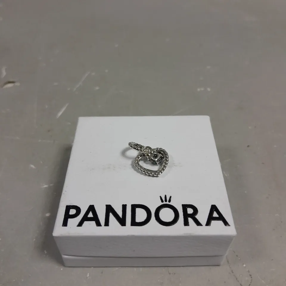 PANDORA MAY BIRTHSTONE HEART DANGLE CHARM