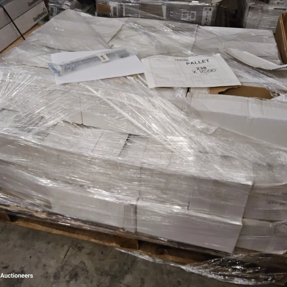 PALLET OF APPROXIMATELY 1350 POLISHED CHROME FINISH LARGE SLIMLINE HANDLES