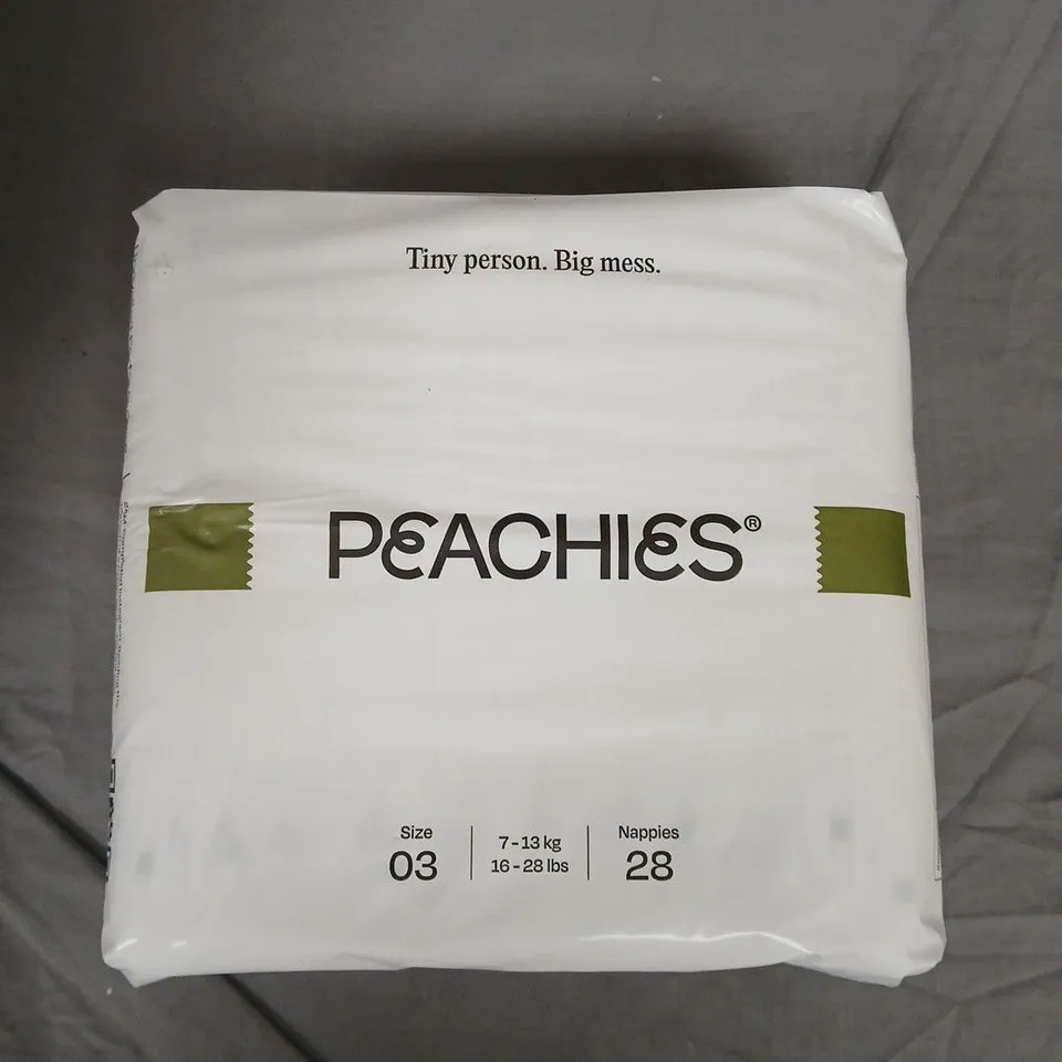 PEACHIES BABY NAPPIES SIZE 03 (7-13 KG), 28 NAPPIES – SEALED
