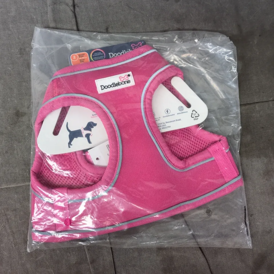 DOODLEBONE SNAPPY SIMPLE STEP-IN HARNESS FOR DOGS IN PINK