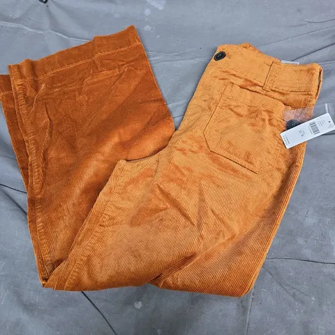 MAEVE BY ANTHROPOLOGIE THE COLETTE TROUSERS IN SUNBURN ORANGE - SIZE 28W