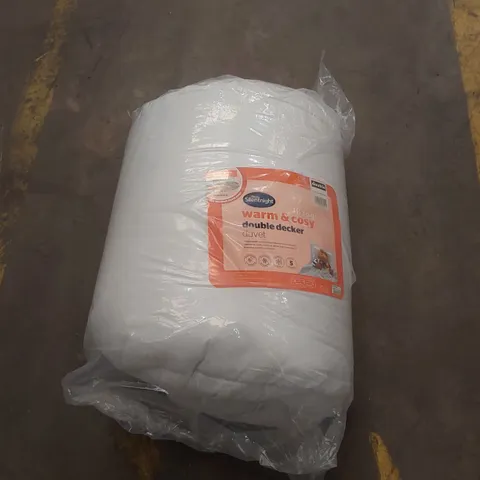 BAGGED SILENTNIGHT 18 TOG WARM & COSY DOUBLE DUVET 