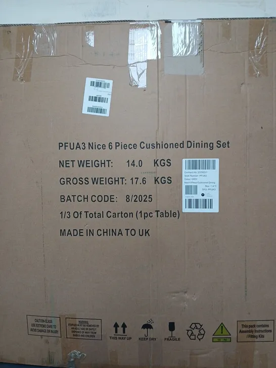 Lot 7761: BOXED SANTA ROSA 6-PIECE DINING SET (1 BOX) - COLLECTION ONLY ...