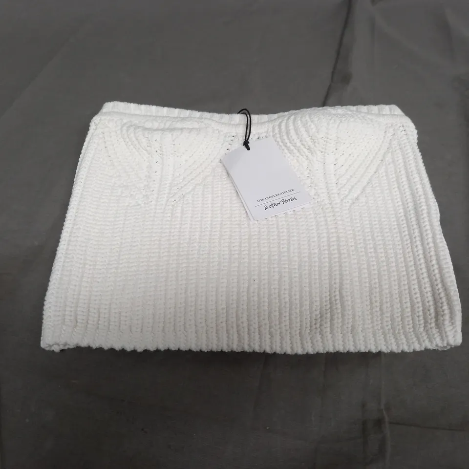 OTHER STORIES KNITTED CROPPED TOP - EUR XS