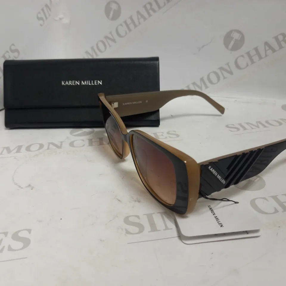 KAREN MILLEN BLACK RECTANGLE SUNGLASSES RRP £65