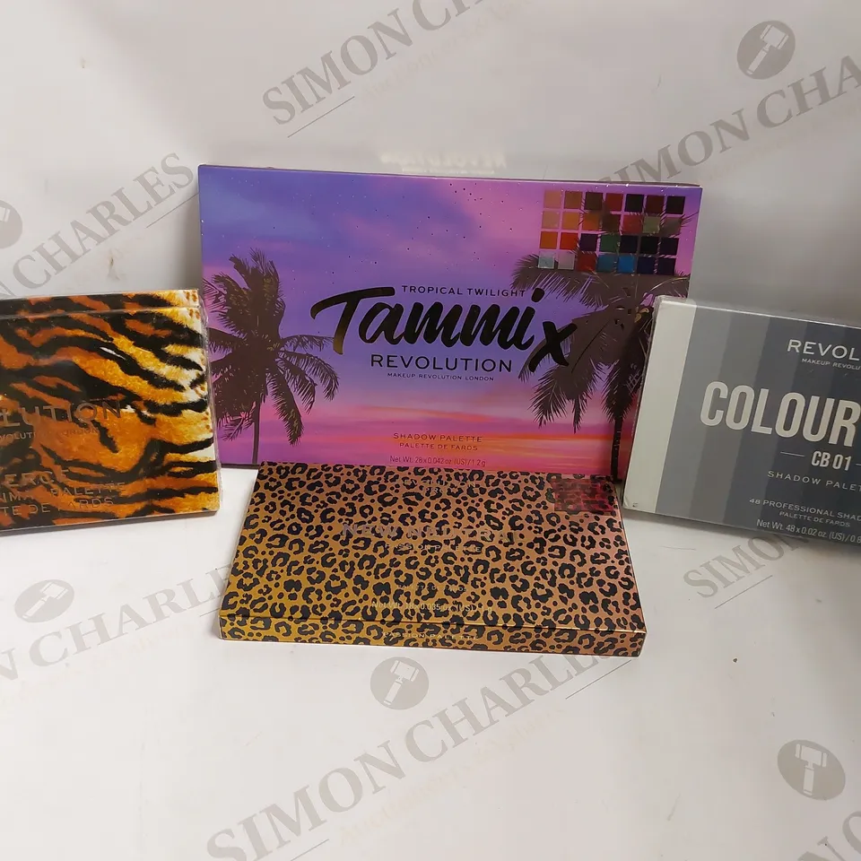 BOX OF 5 REVOLUTION PALLETTES IN ASSORTED COLOURS 