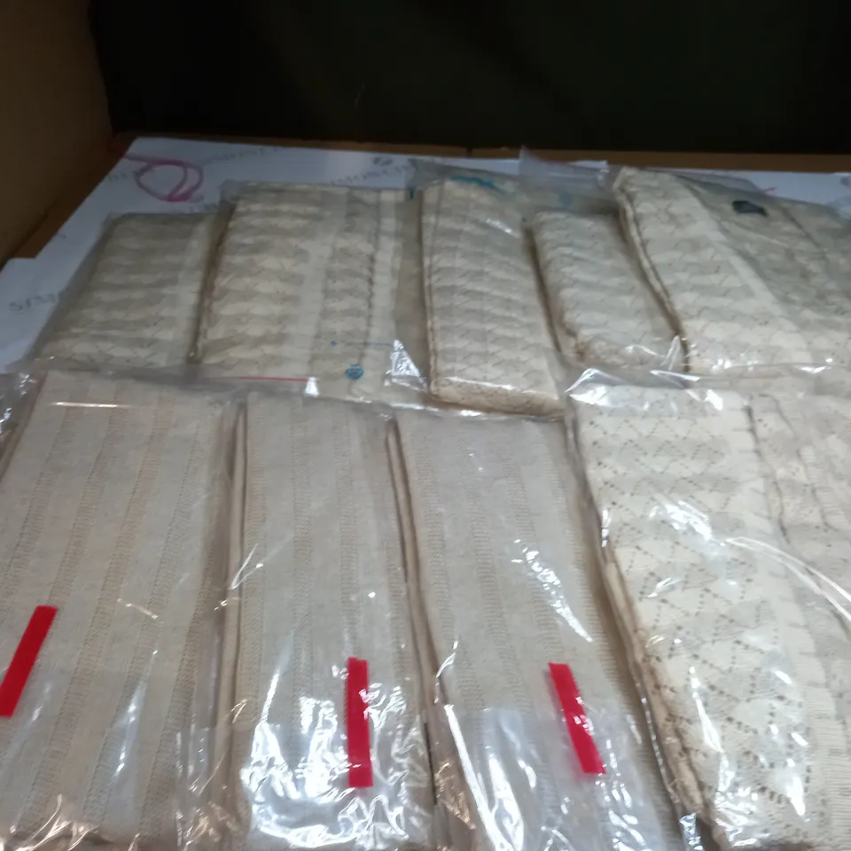 APPROX 10 BEIGE CARDIGANS SIZE NO SPECIFIED 