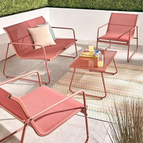 BOXED AMALFI SOFA SET- CLAY (1 BOX)