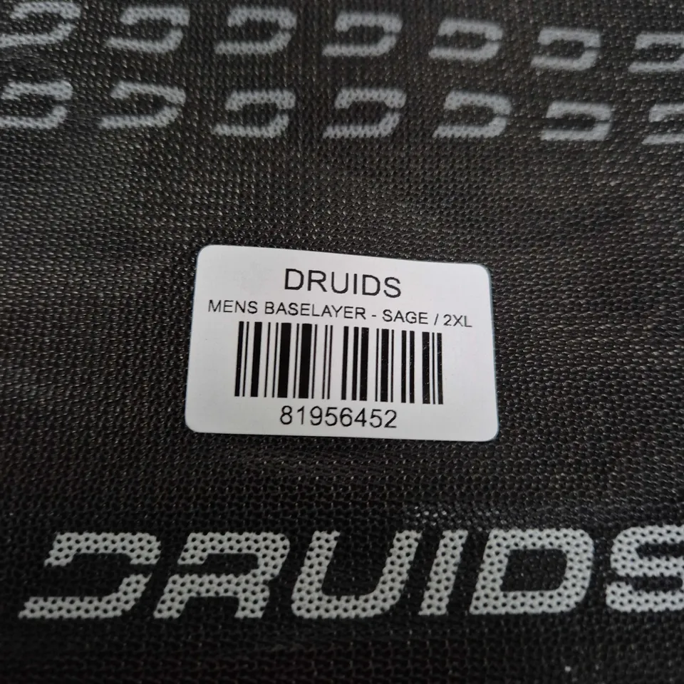 DRUIDS MENS BASELAYER - SAGE, 2XL