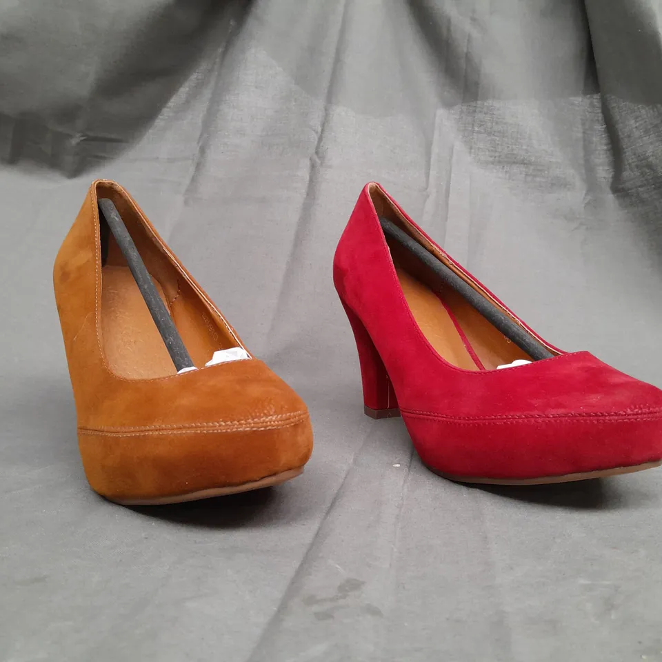 BOX OF APPROX 15 ASSORTED SHOES IN VARIOUS COLOURS & SIZES