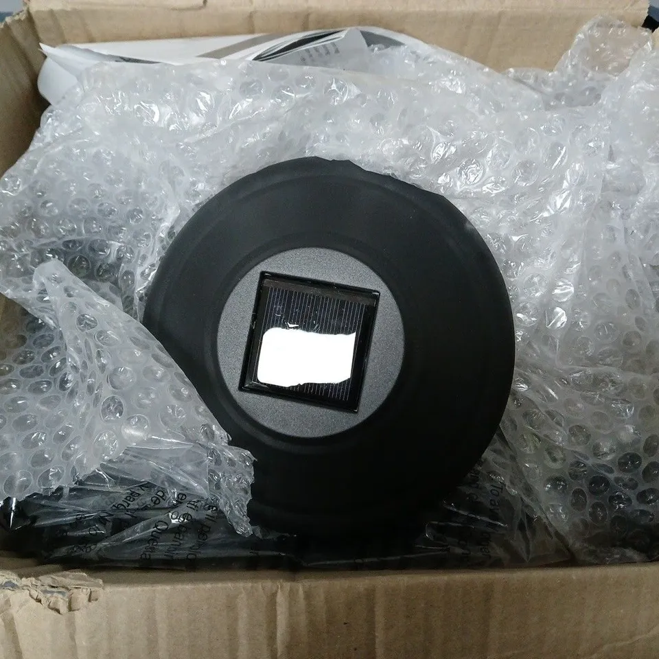 GARDEN REFLECTIONS SET OF 2 MOTION COLOUR CHANGING LARGE GLASS POST LIGHTS