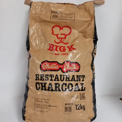 BIG K CHILLA GRILLA 12KG RESTRAUNT GRADE CHARCOAL