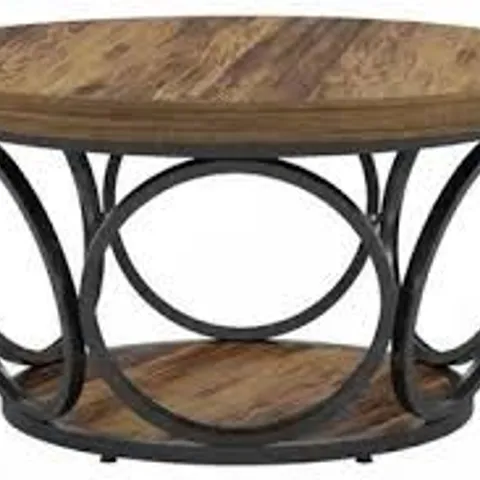 BOXED COFFEE TABLE - BLACK/WOOD (1 BOX)