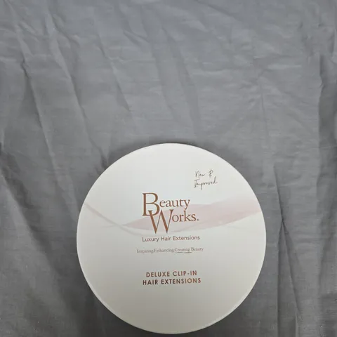 BEAUTY WORKS DELUXE CLIP-IN HAIR EXTENSIONS – 16\" CALIFORNIA BLONDE