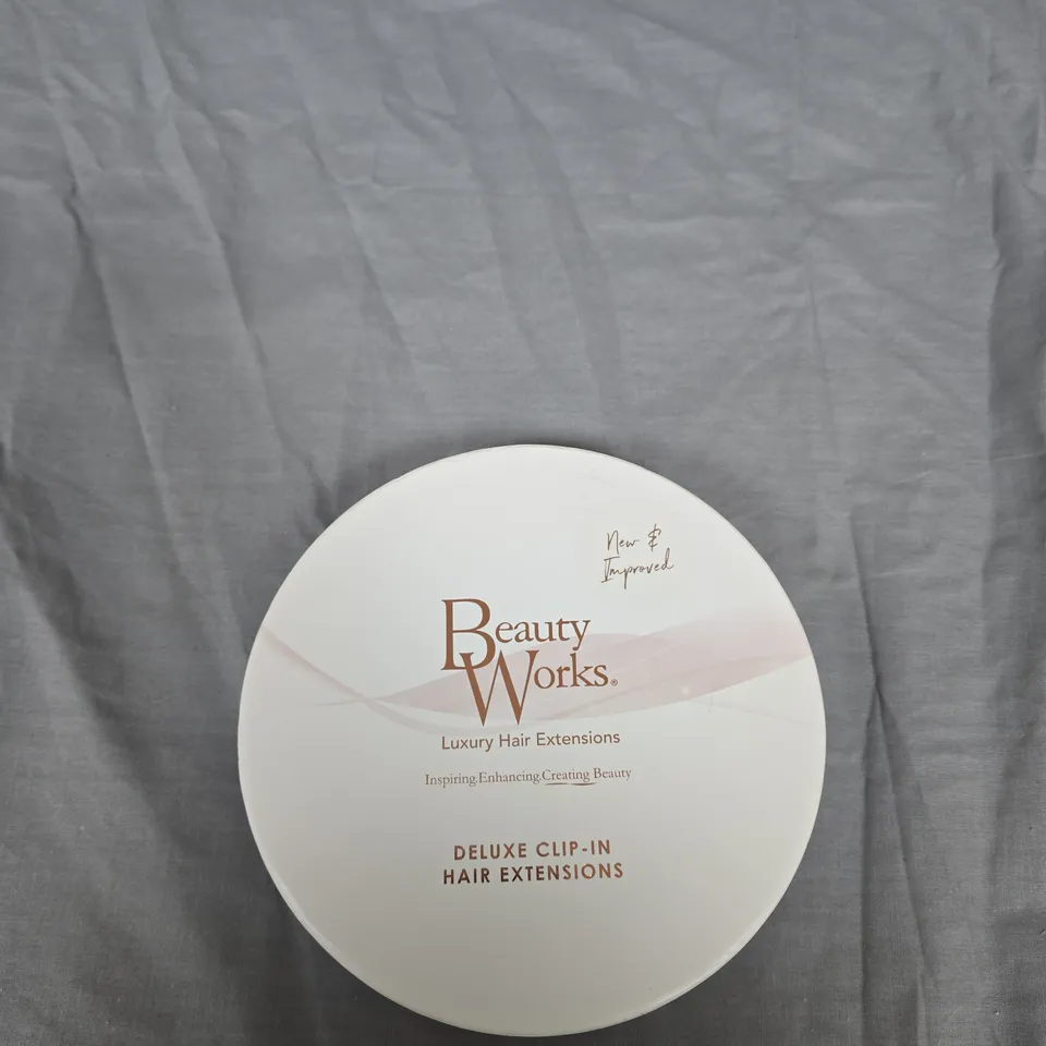 BEAUTY WORKS DELUXE CLIP-IN HAIR EXTENSIONS – 16\" CALIFORNIA BLONDE