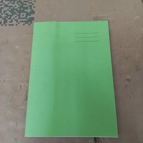 100X BRAND NEW A4 32 PAGE GREEN WRITING BOOK (NO MARGIN)