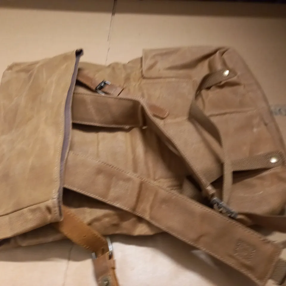 BROWN CANVAS BACKPACK