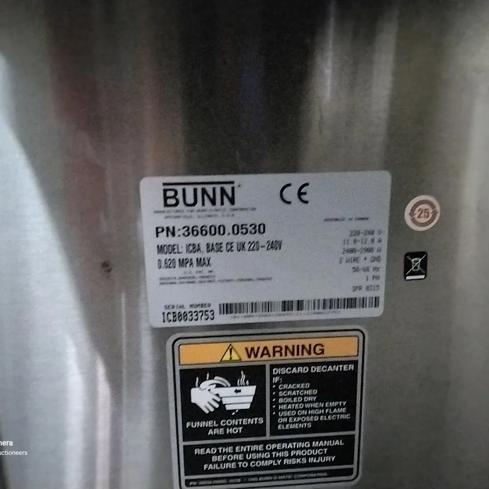 BUNN DIGITAL ICBA BREWER CONTROL GRINDER 230V