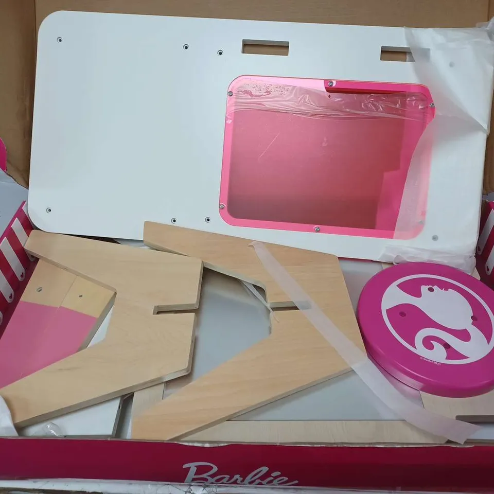 BOXED BARBIE WOODEN VANITY STUDIO