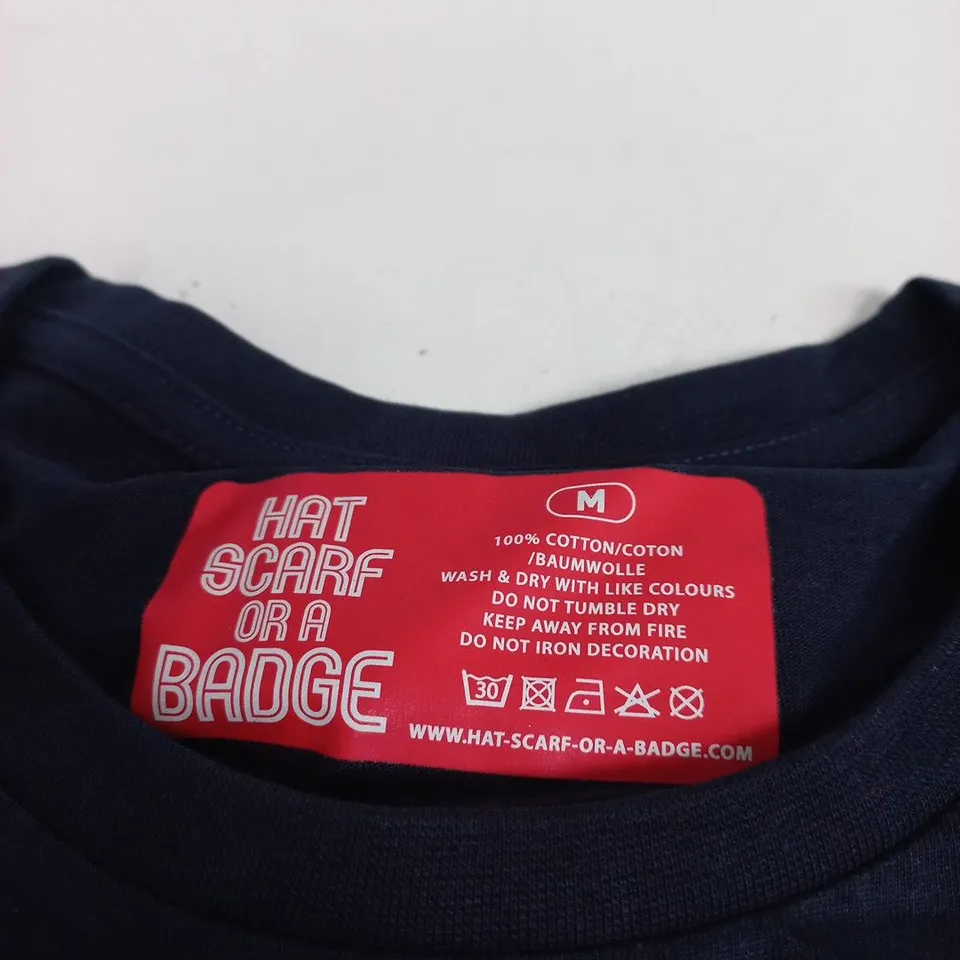 HAT SCARF OR A BADGE DIEGO MARADONA "LIVE IS LIFE" BLUE MEDIUM T SHIRT