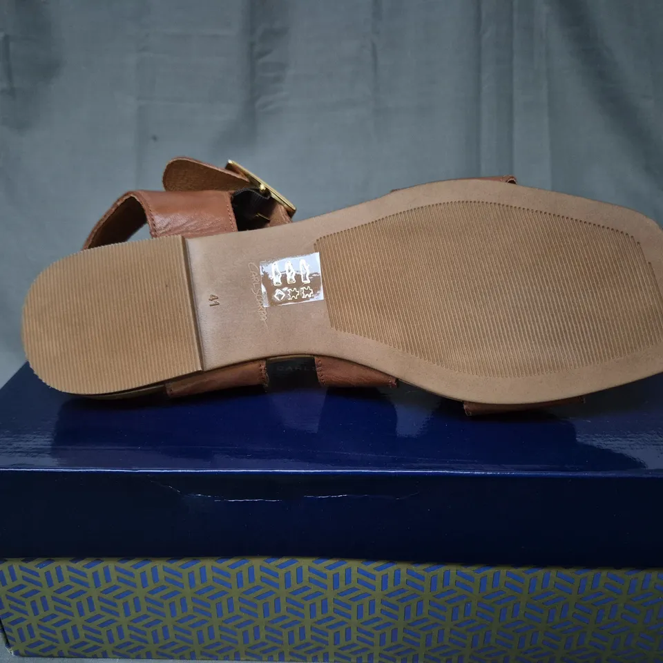 BOXED CARL SCARPA VICENZA SANDALS FLATS - SIZE 41