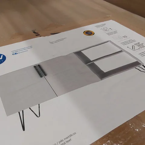 BRAND NEW BOXED OUT & OUT 2-DOOR TV CABINET - WHITE (1 BOX)