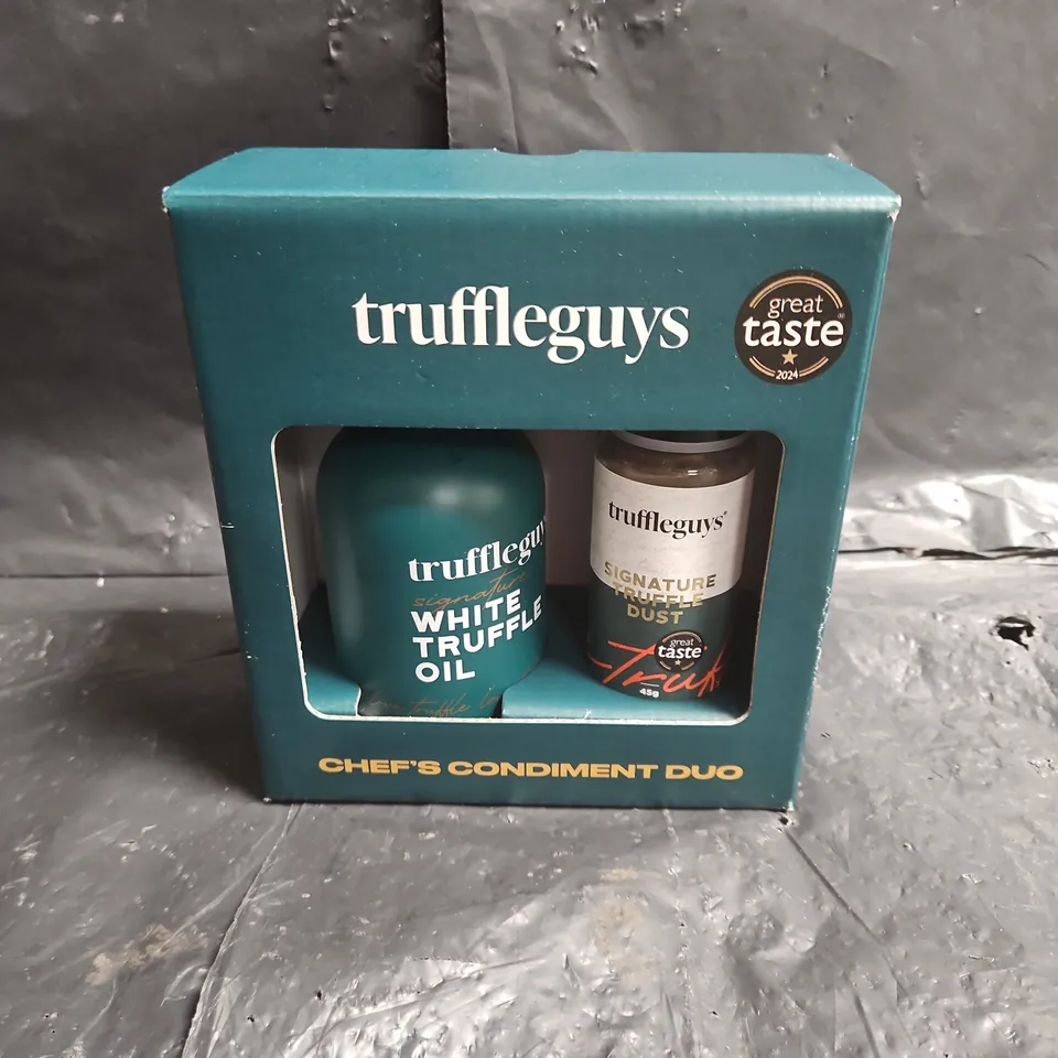 TRUFFLEGUYS CHEF'S CONDIMENT DUO – WHITE TRUFFLE OIL & SIGNATURE TRUFFLE DUST