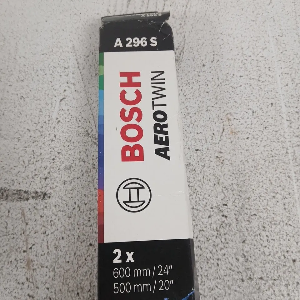 BOSCH AEROTWIN WINDSCREEN WIPER BLADES – 2X (600MM/24", 500MM/20")