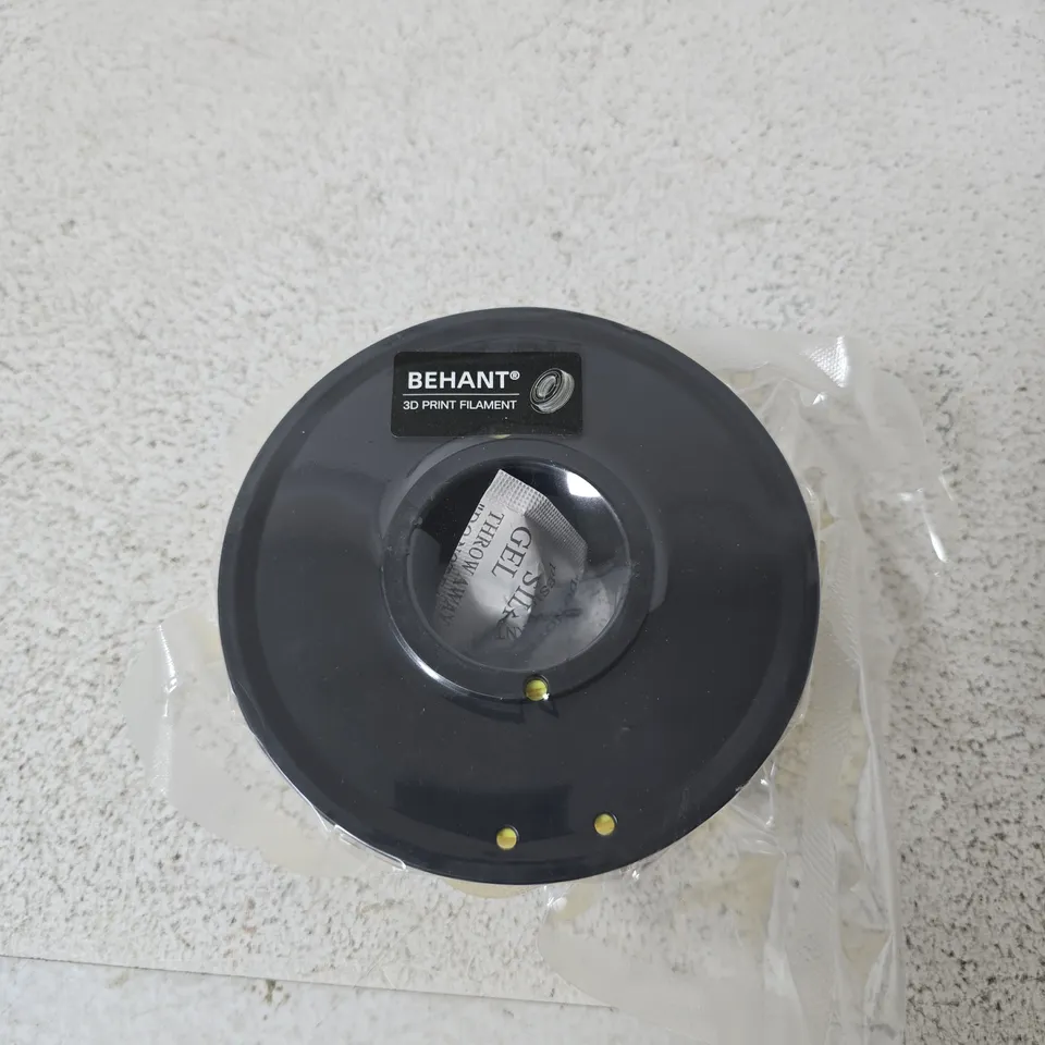 BEHANT 3D PRINT FILAMENT SPOOL – YELLOW