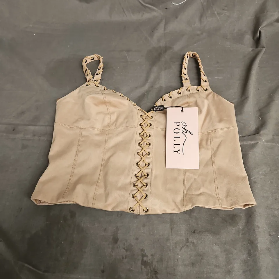 OH POLLY TANK IN TAN SIZE 10