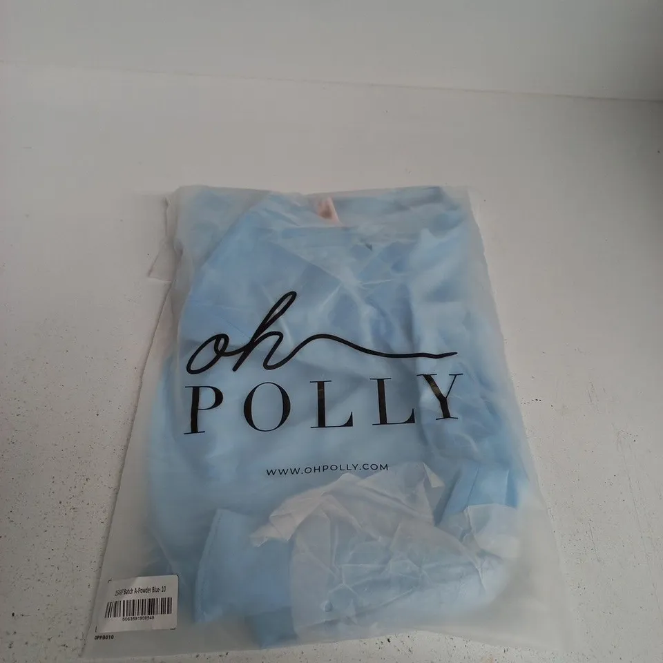 OH POLLY POWDER BLUE WOMEN'S OCCASSIONAL DRESS– UK SIZE 10
