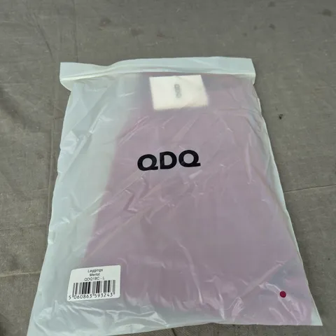 BAGGED QDQ LEGGINGS IN MERLOT - SIZE LARGE
