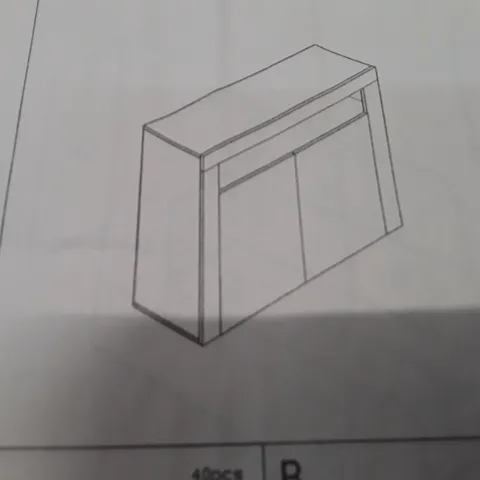 BOXED 2 DRAWER CABINET - WHITE (ONLY BOX 2 OF 2)