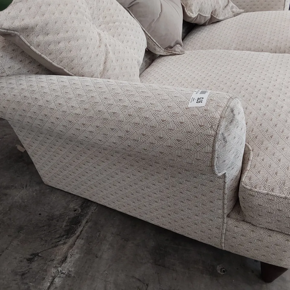 QUALITY BRITISH DESIGNER LOUNGE Co BRONWYN THREE SEATER SOFA DECO DIAMOND FABRIC 