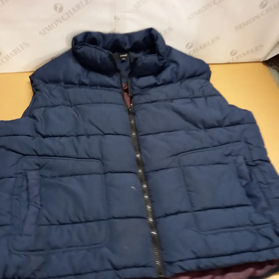 GEORGE NAVY PADDED GILET - XXXL
