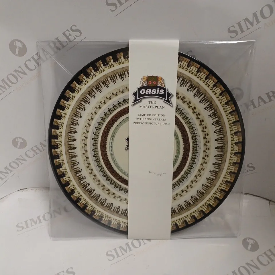 OASIS THE MASTERPLAN LIMITED EDITION 25TH ANNIVERSARY ZOETROPE PICTURE DISC