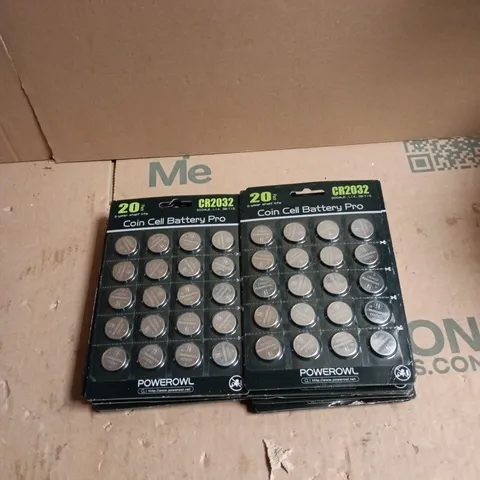 APPROXIMATELY 18 X 20 PACK COIN CELL BATTERY PRO CR2032