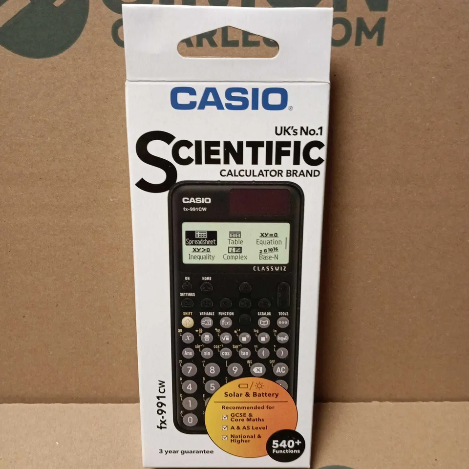 BOXED AND SEALED CASIO FX 991CW ADVANCED SCIENTIFIC CALCULATOR 