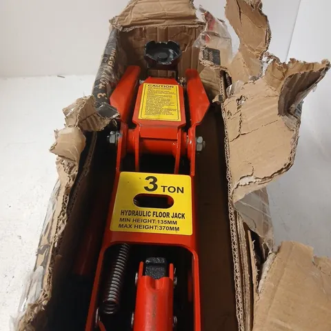 3-TON HYDRAULIC FLOOR JACK – RED