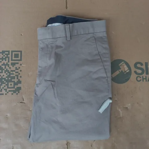MOSS SLIM FIT TROUSERS IN LIGHT TAUPE SIZE 34R
